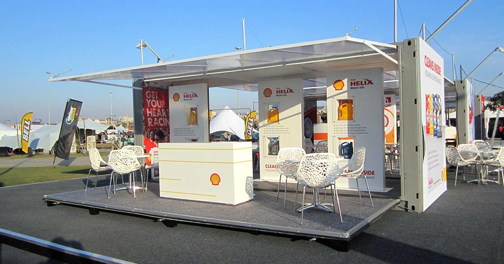 Tradeshow marketing and outdoor exhibition space