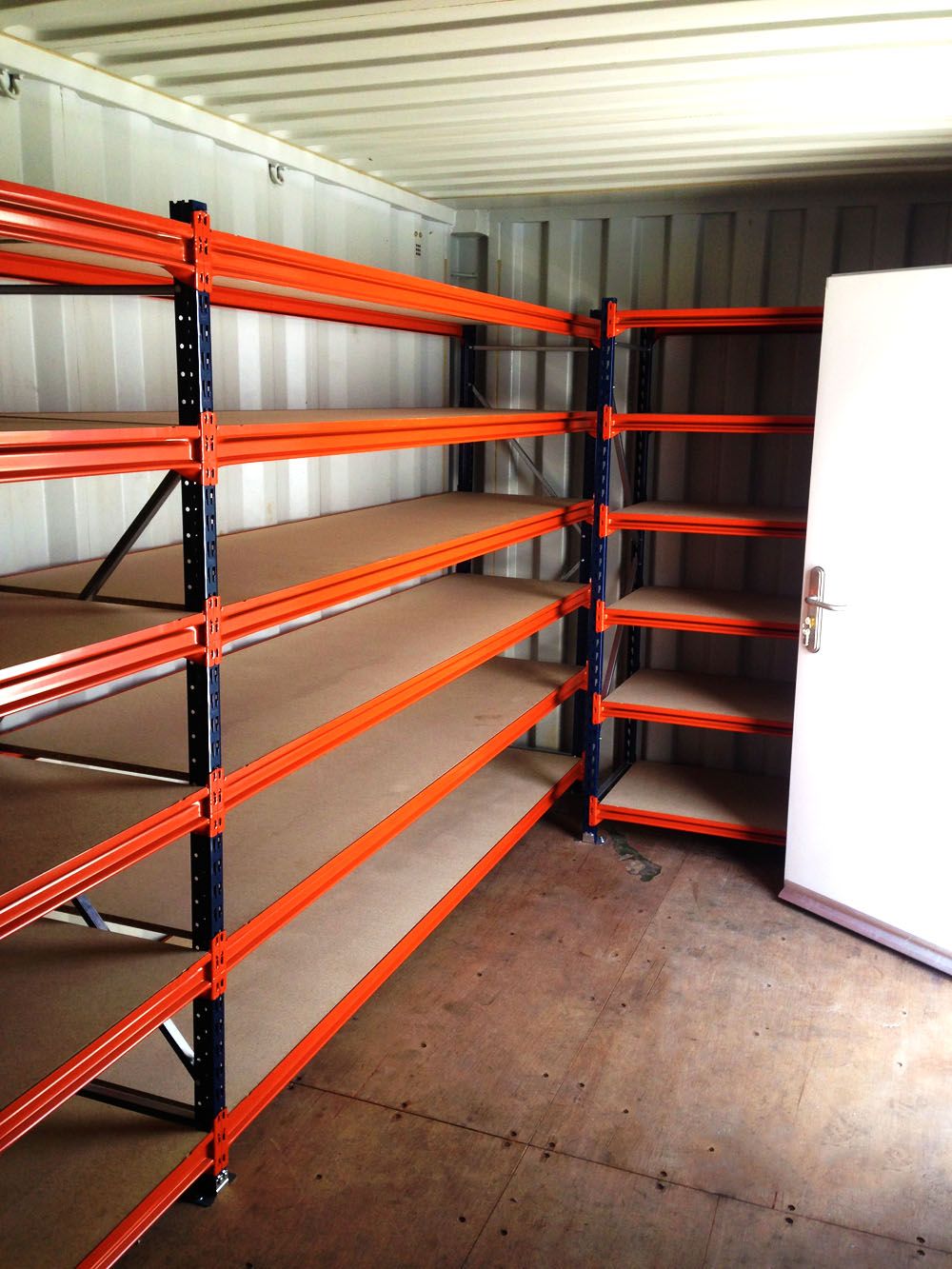 shipping container storage shelves