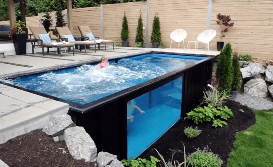Shipping container pool